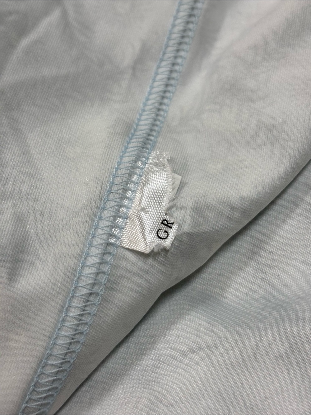 Greyson Light Blue & Sage Zip-Front Patterned Shell - Picture 7 of 8